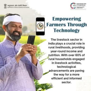 Empowering Farmers Through Technology :
Revolutionizing rural livelihoods with tech-driven solutions for smarter, more efficient livestock farming.
#EmpoweringFarmers #