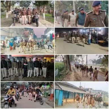 #सरस्वती_पूजा_2025 को शांतिपूर्ण माहौल में सम्पन्न कराने हेतु सक्रिय कटिहार पुलिस...
आज दिनांक-02.02.25 को #विभिन्न थाना क्षेत्र अंतर्गत विधि-व्यवस्था संधारण हेतु #कटिहार_पुलिस द्वारा #फ्लैग_मार्च एवं #एरिया_डोमिनेशन किया गया।