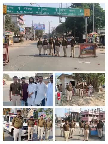 #होली_पर्व_2025 को सुरक्षित एवं सौहार्द्रपूर्ण माहौल में संपन्न कराने तथा #रमजान📷 के पावन माह में जुम्मे की नमाज के अवसर पर सुरक्षा एवं विधि-व्यवस्था संधारण हेतु #कटिहार_पुलिस सभी चौक-चौराहे एवं धार्मिक स्थलों के आस-पास सक्रियता के साथ