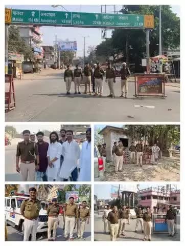 #होली_पर्व_2025 को सुरक्षित एवं सौहार्द्रपूर्ण माहौल में संपन्न कराने तथा #रमजान📷 के पावन माह में जुम्मे की नमाज के अवसर पर सुरक्षा एवं विधि-व्यवस्था संधारण हेतु #कटिहार_पुलिस सभी चौक-चौराहे एवं धार्मिक स्थलों के आस-पास सक्रियता के साथ