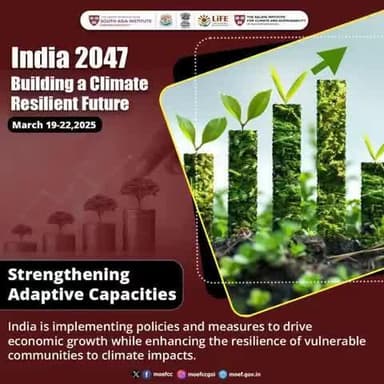 #GreenIndia #MissionLiFE #ProPlanetPeople
India is implementing policies and measures to strengthen adaptive capacities and protect vulnerable communities from climate impacts.
@railminindia
@moefcc