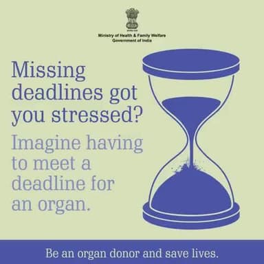 #OrganDonation | Give the gift of time. Donate organs!
Let's shift our perspective and transform our understanding of deadlines.