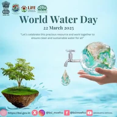 "#World_Water_Day" विश्व जल दिवस 22 मार्च,2025 "आइये इस बहुमुल्य संसाधन का जश्न मनाएं और सभी के लिए स्वच्छ और टिकाऊ जल सुनिश्चत करने के लिए मिलकर काम करें" #Glacier_Preservation. #MissionLiFE
@railminindia
@gmblw