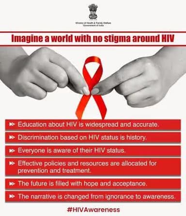#HIVAwareness | From stigma to strength, let's rewrite the story of HIV/AIDS. In our world of understanding and acceptance, everyone's story matters.