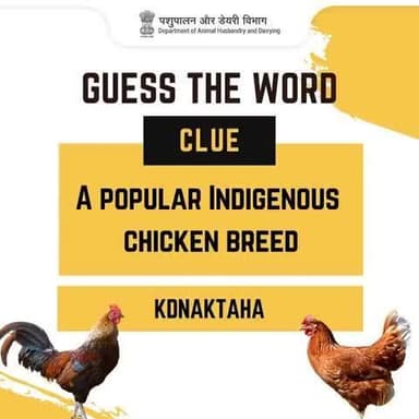 A Popular Indigenous Chicken Breed?
Test your knowledge and share your answer in the comments!
#Poultry #LivestockStatistics #AnimalHusbandry