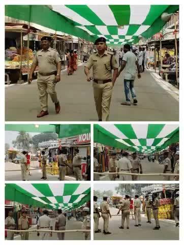 #पुलिस_अधीक्षक_कटिहार के निर्देशानुसार #ईद_पर्व को सुरक्षित एवं सौहार्द्रपूर्ण माहौल में संपन्न कराने तथा #रमजान के पावन महिने के अंतिम जुम्मे (अलविदा) की नमाज के अवसर पर सभी महत्वपूर्ण धार्मिक स्थलों के आस-पास #कटिहार_पुलिस पूरी सक्रियता