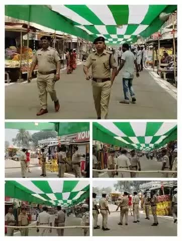 #पुलिस_अधीक्षक_कटिहार के निर्देशानुसार #ईद_पर्व को सुरक्षित एवं सौहार्द्रपूर्ण माहौल में संपन्न कराने तथा #रमजान के पावन महिने के अंतिम जुम्मे (अलविदा) की नमाज के अवसर पर सभी महत्वपूर्ण धार्मिक स्थलों के आस-पास #कटिहार_पुलिस पूरी सक्रियता