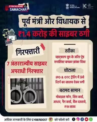 Stay ahead in the digital world with #AapkaCyberDost!
➡️ Follow us for real-time scam alerts, latest updates on #CyberCrime and crucial #SafetyTips.