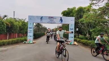 ঙসি নোংমাইজিং নুমিত্ত #FitIndiaMovement গী পাউমীশিং অমসুং মেদিয়াগী সাইকল থৌবা থৌরম মাইপাক্না পাংথোকখ্রে। থৌরম অসি সাই এন.ই.আর.সি ইম্ফালনা শীনবনি।