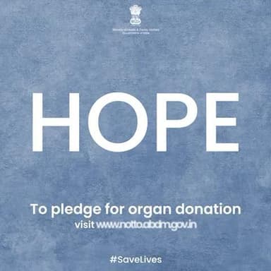 By pledging to be an organ donor, you give hope for a life-saving transplant.
#SaveLives #OrganDonation