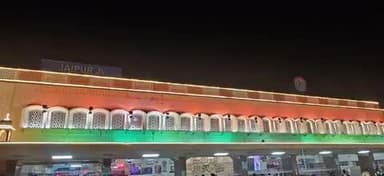 न्याय की अखंड प्रतिज्ञा ऑपरेशन सिंदूर में भारतीय सेना के पराक्रम को सलाम करता राजस्थान का जयपुर रेलवे स्टेशन #OperationSindoor #NationAboveAll #IndiaFirst #SaluteOurForces