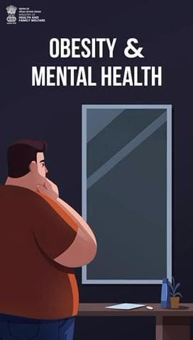 Obesity & mental health are linked—stress can cause weight gain, and obesity affects self-esteem & mood.
#mentalhealth