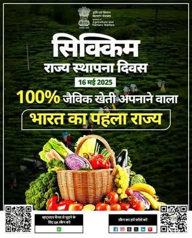 हरियाली, स्वच्छता और सतत विकास की मिसाल।
सिक्किम दिवस की हार्दिक शुभकामनाएं।
#Sikkim #SikkimStatehoodDay