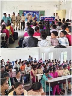ఆత్మకూర్ PS..మండల కేంద్రంలోని మోడల్ స్కూల్ లో విద్యార్థుల రక్షణ, డ్రగ్స్ నిర్మూలన, సైబర్ మోసాల నివారణ పై పోలీసు కళాభృందంతో విద్యార్థిని, విద్యార్థినిలకు అవగాహన కార్యక్రమం నిర్వహించడం జరిగినది.