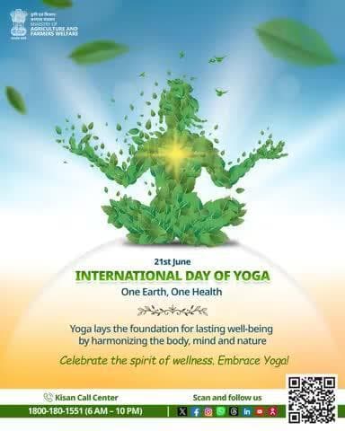 This #InternationalDayofYoga, embrace harmony of body, mind & nature - One Earth, One Health, One way of life.
#IDY2025