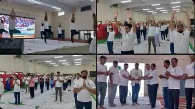 योग से खुले चेतना का द्वार ,जीवन में मिले स्वास्थ्य और संतुलन अपार  बरेका में बह रही योगरुपी गंगा की अमृत धार.. #IDY2025 #YogaDay2025 #YogaForOneEarthOneHealth
@railminindia
@moayush