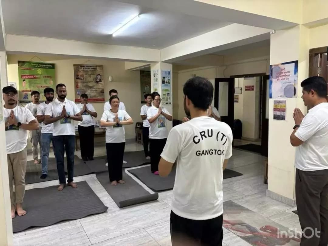 International Yoga Day 2025 celebration at CRUH, Gangtok on 21.06.2025.
#YogaForOneEarthOneHealth #IDY2025