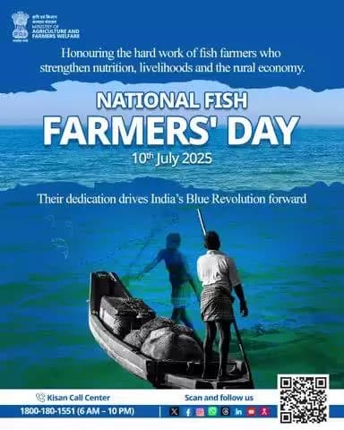 Saluting fish farmers on #NationalFishFarmersDay for driving the Blue Revolution & strengthening rural livelihoods