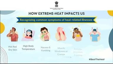 #BeatTheHeat | Feeling dizzy, nauseous, or getting muscle cramps in the heat? These may be signs of a heat illness.