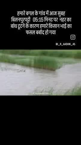विशुनपुरपट्टी का बांध टूटने के कारण किसान भाई का फसल पूरा डूब गया #@