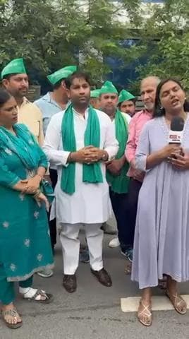नौएडा प्राधिकरण पर किसनों के साथ नौएडा का बेटा चौधरी दानिश सैफी #किसान_आंदोलन @rahul_gandhi