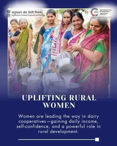 Cooperatives Day 2025
She pours milk, she powers change!
Dairy cooperatives are helping rural women earn, lead, and transform their communities.
#WomenInDairy #RuralEmpowerment