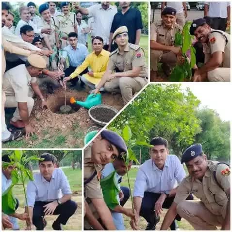 *मिशन हरियालो राजस्थान के तहत पुलिस लाइन दौसा एवं सैंथल थाना परिसर में पौधारोपण अभियान*
मिशन हरियालो राजस्थान के तहत जिले में पौधारोपण अभियान को गति देने के लिए पौधरोपण किया गया । इसी क्रम में एसपी #श्री_सागर_राणा द्वारा पौधारोपण की शुरुवा