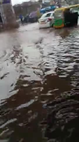 Ballabgarh Haryana ka hall barish ke Karan road per bhara hai Pani