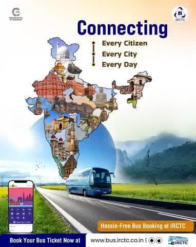 Whether you're heading home or exploring your favourite destination, IRCTC's bus booking portal keeps you connected to every corner of #Bharat.
Reserve your bus seat today at www.bus.irctc.co.in