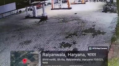 ताजेवाला बैरियल के पेट्रोल पंप पर कलेसर पार्क से निकले तेंदुए ने कुत्ते पर किया हमला, वीडियो वायरल