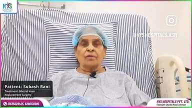 Same Day Bilateral Knee Replacement Surgery Done at NYS Hospitals Fategarh Churian road Amritsar. #Happypatient