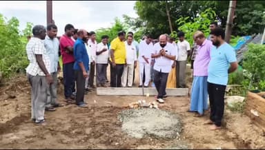 రఘునాథపల్లె: ఫతేషపూర్ గ్రామంలో సిసి రోడ్ల కార్యక్రమాల పనులకు శంకుస్థాపన చేసిన మాజీ జెడ్పిటిసి