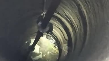 पोरसा: संजय स्कूल के पास खुले कुएं में गिरी बकरी, जमा हुए सैकड़ों लोग