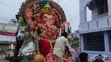 கலவை: கலவையில் விநாயகர் சிலை ஊர்வலம் விமர்சியாக நடைபெற்றது -திரளான பக்தர்கள் பங்கேற்பு