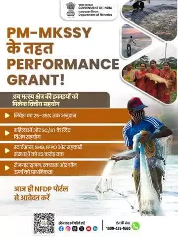 Caption- क्या आप मत्स्य पालक हैं?
तो अब समय है PM-MKSSY के तहत सहायता पाने का!
NFDP पोर्टल पर रजिस्टर करें और अनुदान पाएं।
👉 https://nfdp.dof.gov.in
#FisheriesIndia #PMMKSSY #NFDP