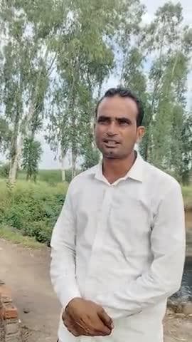 ग्राम पंचायत कुमरेहड़ा खंड हथीन जिला पलवल के गुडगांव कैनाल का पुल अचानक तेज बरसात से छतिग्रस्त हो गया