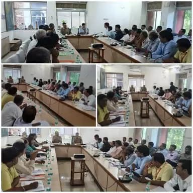 जिला पुलिस अधीक्षक #श्री_सागर_राणा_IPS एवं वरिष्ठ अधिकारियों की अध्यक्षता में आगामी राजस्थान पुलिस भर्ती परीक्षा को नकलमुक्त, निष्पक्ष व शांतिपूर्ण माहौल में सम्पन्न कराने हेतु केंद्र प्रभारियों की बैठक आयोजित की गई। ✅👮♂️
#DausaPolice