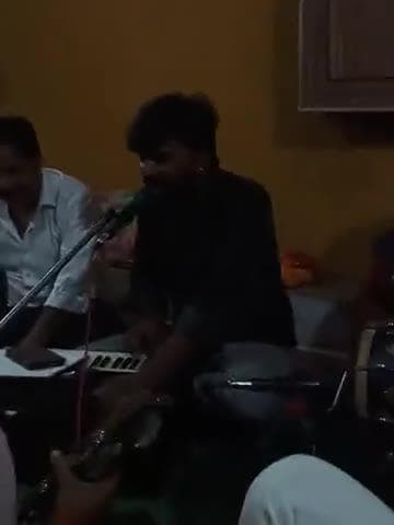 धवर्रा रिछारिया जी के घर पर श्री भागवत महापुराण के शुभ अवसर पर श्री हरि मंडल धवर्रा द्वारा श्री राम संकेतन