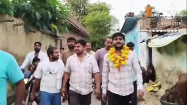 MPPSC की परीक्षा पास कर DSP विवेक सिंह पहुंचे अपने गांव रिमारी सतना, ग्रामीणों ने किया भव्य स्वागत.#viveksingh #dsp #mp