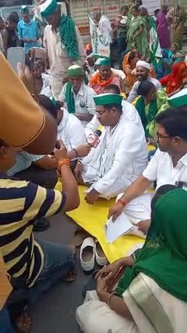 लखनऊ नगर निगम में हो रहे भ्रष्टाचार को लेकर किसान यूनियन से पहुंचे किसान #लगातार किया तीन दिन तक धरना प्रदर्शन