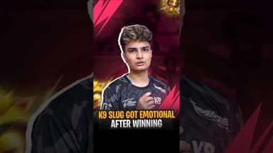 Slug emotional after K9 wins BGMS 2025 🥹 #slug #k9esports #bgmi #bgms