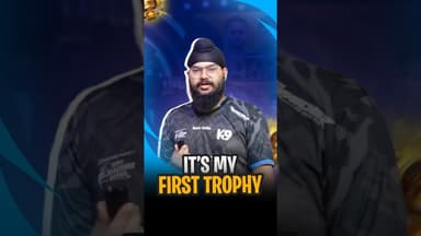 @ninjaboigaming13 about his first trophy at BGMS 2025 🏆 #ninjaboi #k9 #bgmi #bgms