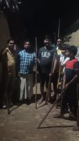 ग्राम सभा पोस्ट पेठिया तकिया जलालपुर अंबेडकर नगर चोर की दहशत से हुआ गांव में पहरा