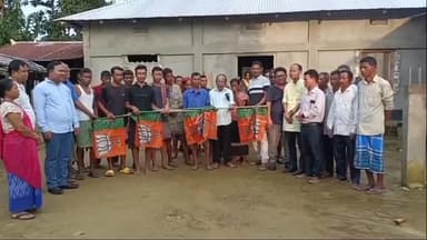 গণ্ডাছড়া: গন্ডাছড়ায় তিপ্রা মথা ছেড়ে বিজেপিতে ১১ পরিবারের ৩৩ জন