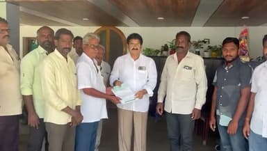 రామవరం లో ముఖ్యమంత్రి సహాయనిధి చెక్కులు పంపిణీ చేసిన ఎమ్మెల్యే నల్లమిల్లి