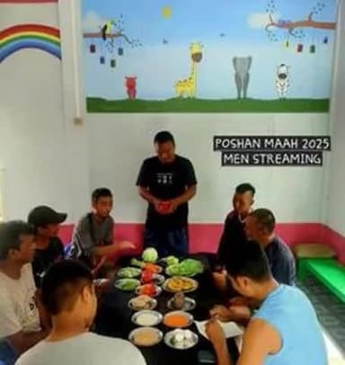#PoshanMaah’s theme of Men-streaming being actively promoted in Mizoram's ICDS Projects by involving men in Infant and Young Child Feeding activities
#RashtriyaPoshanMaah