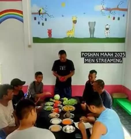 #PoshanMaah’s theme of Men-streaming being actively promoted in Mizoram's ICDS Projects by involving men in Infant and Young Child Feeding activities
#RashtriyaPoshanMaah