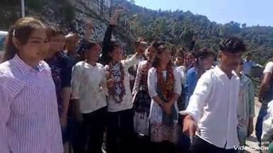 नंदप्रयाग: पोखरी महाविद्यालय में छात्रसंघ चुनाव के लिए छात्र नेता ने किया नामांकन