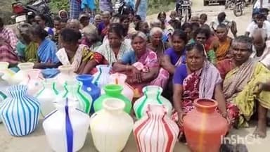மேலூர்: மேலூர் கல்குவாரிக்கு எதிராக காலி குடங்களுடன் குவாரி முன்பு மறியலில் ஈடுபட்ட பொதுமக்களால் பரபரப்பு