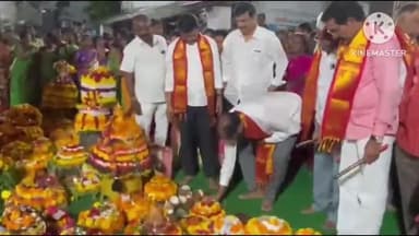 ఖమ్మం అర్బన్: బతుకమ్మ వేడుకల్లో పాల్గొన్న రాజ్యసభ సభ్యులు వద్దిరాజు రవిచంద్ర